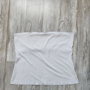 Nike Yoga Luxe Eyelet Tank Top Cami Gray Athletic Wear Soft DA1059-336 Sz XXL